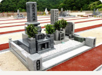 1平方メートル墓石の写真