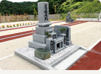 4平方メートル墓石の写真