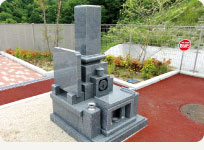 6平方メートル墓石の写真